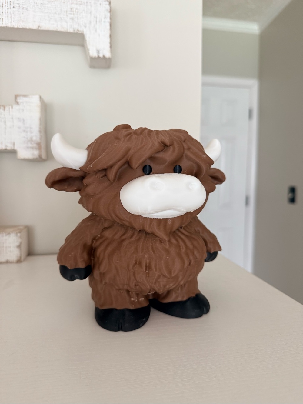 Brown Highland Cow Soap Holder